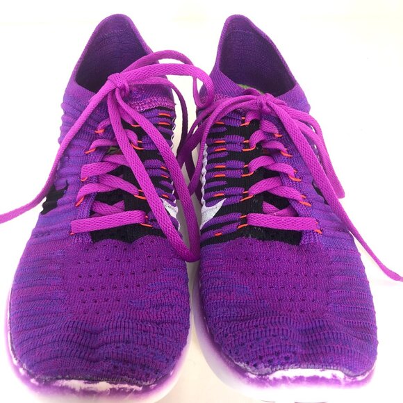Nike Free RN Flyknit Running Shoes in Hyper Violet Sz. 7.5 - Picture 2 of 12